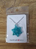 Glitter snowflake pendant.