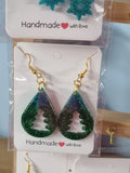 Glitter Christmas Tree earrings