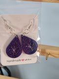 Glitter snowflake earrings