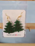 Glitter Christmas Tree earrings