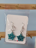 Glitter snowflake earrings