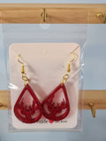 Glitter reindeer earrings