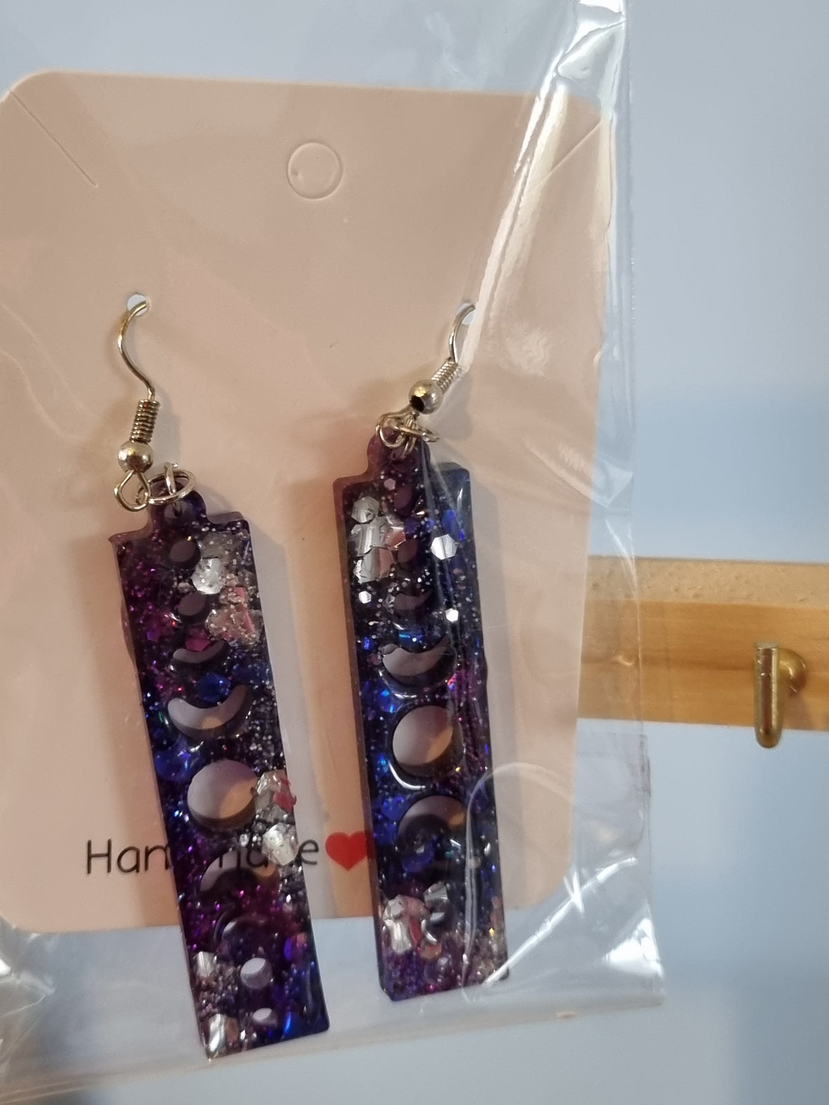 Galaxy style earrings